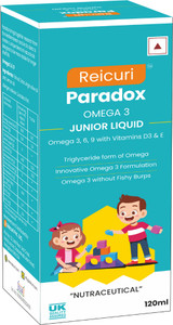 Reicuri Paradox Omega 3 Junior Liquid | Omega 369 Fish Oil with Vitamin D3 & E | Salmon fish oil