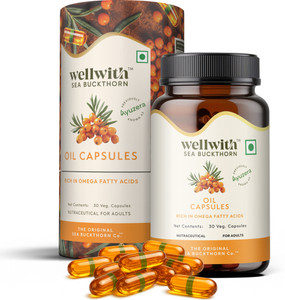Wellwith Sea Buckthorn Oil Capsules, 30 Capsules - Image 1