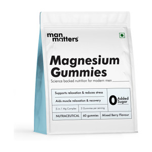 Man Matters 5-in-1 Advanced Magnesium Gummies | Supports Sleep, Stress, Muscle Recovery