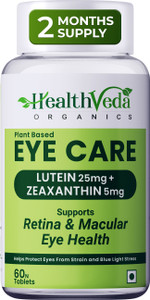 Health Veda Organics Eye Care Tablets for Improved Vision & Eye Care