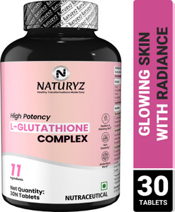 NATURYZ High Potency L-Glutathione Complex For Radiant, Glowing & Elastic  Skin Price in India