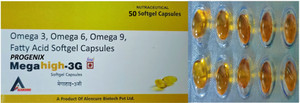 Progenix OMEGA 3-6-9 SOFTGEL WITH FATTY ACID FOR HEART,BRAIN,JOINTS,EYES & SKIN HEALTH