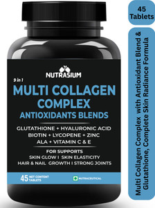 NUTRASIUM Multi Collagen with Glutathione & Biotin For Skin Hair & Nail