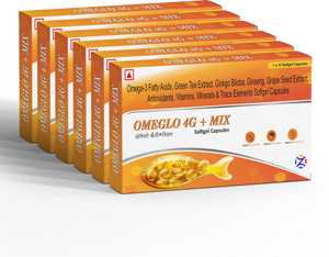 Zeal Pharmacure Omega-3 Fatty Acid, Vitamins & Minerals for Heart,Brain & Joint Health Capsule