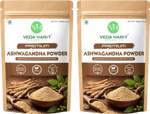 Veda Harit Organics LLP Pure Root Ashwagandha Powder Ayurvedic Herbal Supplement Energy Stress Relief