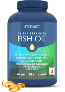 GNC Triple Strength Fish Oil - 1500 mg with 900 mg of EPA/DHA Omega 3s