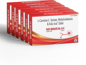 Zeal Pharmacure L-Carnitine L-Tartrate, Methylcobalamin(B12) & Folic Acid | Neurozeal-LC