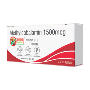 BEST Methylcobalamin Vitamin B12 Tablets 12 Pack - Image 4