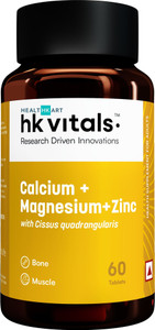 HEALTHKART HK Vitals Calcium Magnesium & Zinc Tablets with Vitamin D3, For Bone Health