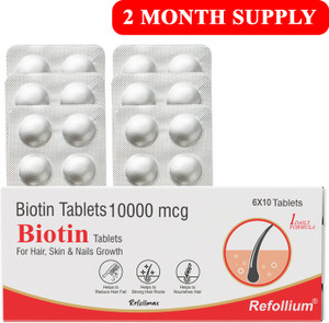 1DAILYFORMULA Refollium Biotin 10,000 mcg - Image 6