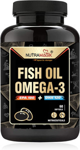 nutramagik Omega-3 Fish Oil (EPA 180+ DHA 120mg)(Pack of 1)