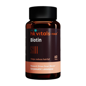 HEALTHKART HK Vitals Biotin, High Strength Supplement for Hair Growth, Skin & Nails Health