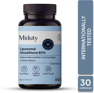 miduty liposomal glutathione 85% - Skin Whitening - Anti-aging-Lipoglow-High Absorption Price in India - Buy Miduty Liposomal Glutathione 85% The Best Antioxidants For سيروم يضيف توهج للبشرة Size:100 Capsule