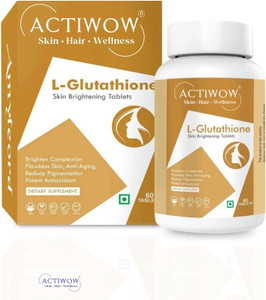 ACTIWOW L-Glutathione Tablets For Clean Glow Look Price in India