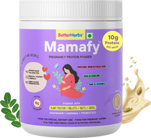 better herbs Mamafy Mother's Nutritional Pregnancy Protein Powder | Vanilla Elaichi Flavour