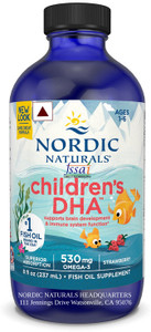 Nordic Naturals Children's DHA, Strawberry, 8 fl oz (237 ml)