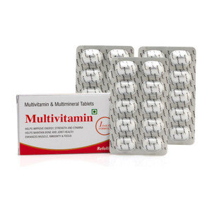 Refollium Multivitamin & Multimineral for Immunity, Strong Bones & Energy for Men & Women