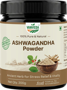 Vanveda Natural Ashwagandha Powder 200g Herbal Powder
