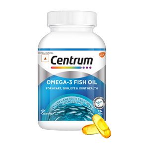 Centrum Omega-3 Fish Oil with EPA & DHA to support Joint,Heart,Skin,Eye & Muscle health