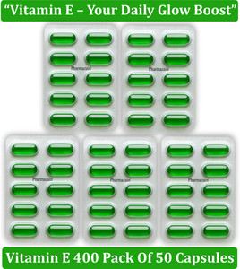 PHARMAZAIN Vitamin E Capsules for Skin & Hair - Image 6