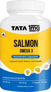 TATA 1mg Salmon Omega 3 Fish Oil with EPA (180mg) & DHA (120mg)
