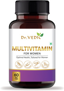 Dr.Vedic Multivitamin Women Tablets | Energy, Immunity, Muscle & Bone Health