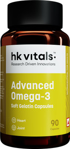hk vitals Advanced Omega 3, 1000mg Fish Oil with 360mg EPA & 240mg DHA