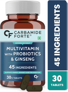CARBAMIDE FORTE Multivitamin for Men & Women with Probiotics Supplement | Multivitamin Tablets