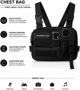 youngcash Tactical Chest Harness Phone Holder Adjustable Utility Vest - Image 3