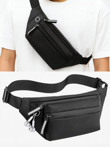 VRPRIME Waist Bag for Men Side Bag for Travel, Sports Waterproof & Adjustable Belt Pouch Fanny Waist Bag