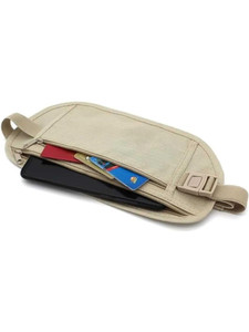 daemonic Secure Travel Money Belt cum Waist Pouch Travel Wallet for Unisex