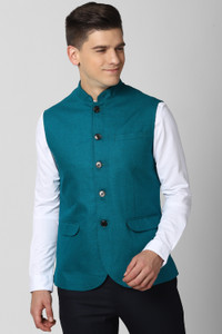 PETER ENGLAND Self Design Men Waistcoat