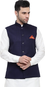 TREWSD Self Design Men Waistcoat