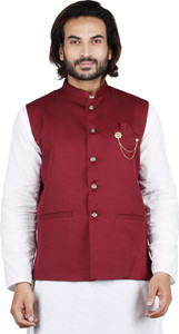 maksud enterprise Solid Men Waistcoat