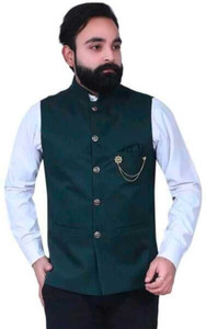 maksud enterprise Sleeveless Solid Men Jacket