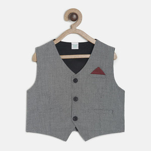MINI KLUB Self Design Baby Boys Waistcoat