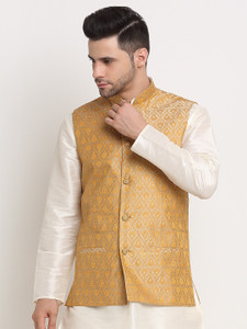 kraft india Woven Men Waistcoat