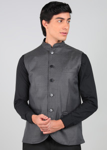 PETER ENGLAND Self Design Men Waistcoat