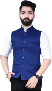 maksud enterprise Sleeveless Solid Men Jacket
