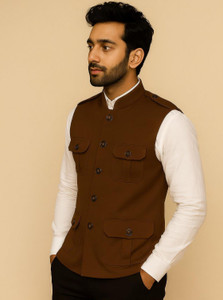 Gullyhood Solid Men Waistcoat