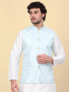 kraft india Printed Men Waistcoat
