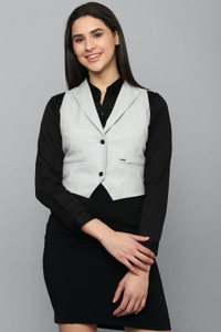 Allen Solly Self Design Women Waistcoat