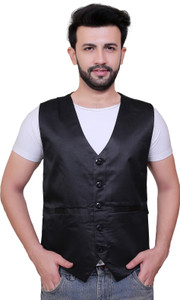 Abc Garments Solid Men Waistcoat