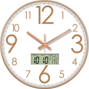 MT BROTHERS Analog-Digital 23 cm X 28 cm Wall Clock