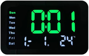 4tens Digital 10 cm X 16 cm Wall Clock