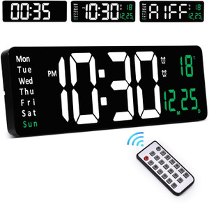 SKYBUCKET Digital 12 cm X 38 cm Wall Clock