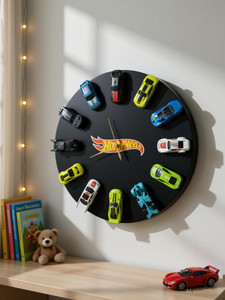 Fancy 11x41 cm Black Wall Clock - Image 6
