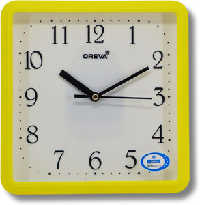 OREVA Analog 21.3 cm X 21.6 cm Wall Clock
