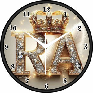 Krishvi 25cm Analog Wall Clock Black - Image 5