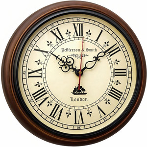 NAUTIKRAFT 30x30 cm Brown Wall Clock - Image 5
